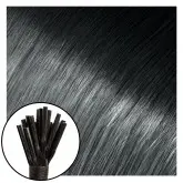 Babe I-Tip Hair Extensions #1B/Silver Ombre Sasha 18"